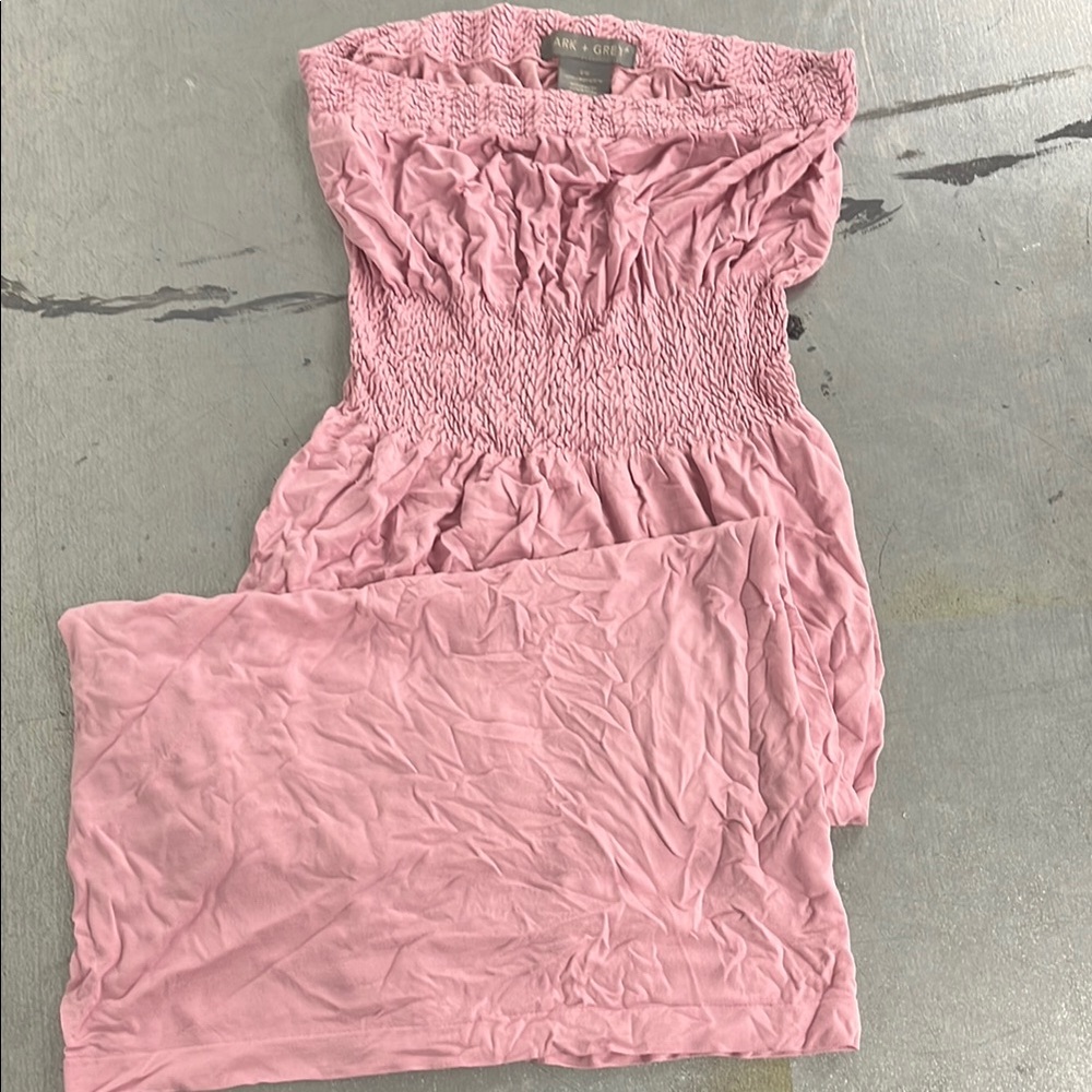 Max & Cleo Pink Off the Shoulder Sundress